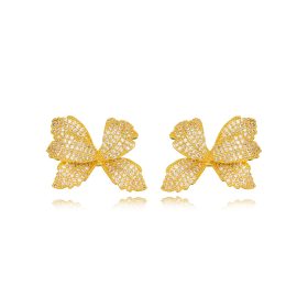 BRINCO LUXO LAÇO CRAVEJADO ZIRCONIA