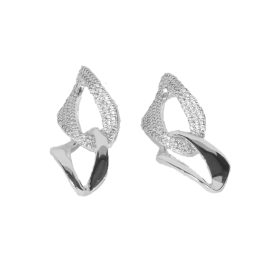 BRINCO LUXO ELLOS EM PRATA 925 CRAVEJADOS MICROZIRCONIAS