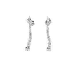 BRINCO LUXO PRATA 925 FIO EM ZIRCONIA