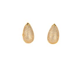 BRINCO LUXO GOTA CRAVEJADO MICROZIRCONIAS