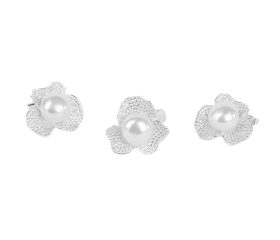 CONJUNTO LUXO ANEL E BRINCO FLOR DA NOITE