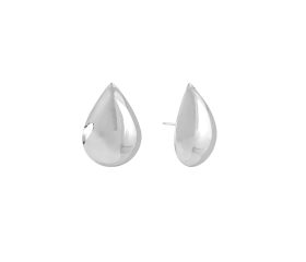 BRINCO RODIO BRANCO GOTA DE PRATA