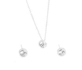 CONJUNTO CORDÃO E BRINCOS BRISA LUNAR