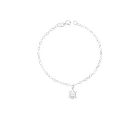PULSEIRA EM PRATA COM PINGENTE TARTARUGA