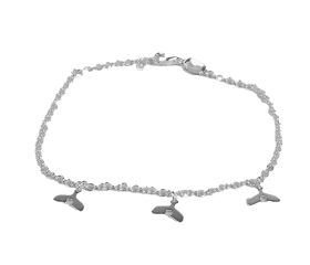 PULSEIRA EM PRATA ELO PORTUGUÊS RABO DE SEREIA