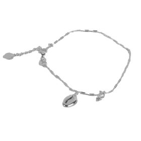 PULSEIRA EM PRATA CARTI COM BUZIOS E PONTO DE LUZ