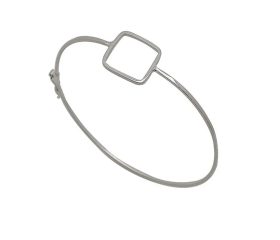 BRACELETE EM PRATA QUADRADO